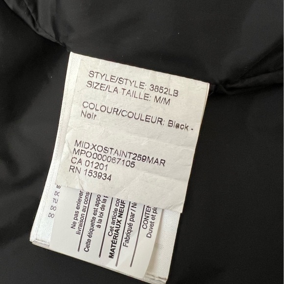 🎄🥗Like new condition Canada Goose MCKENNA Coat Black Size M - Picture 14 of 15